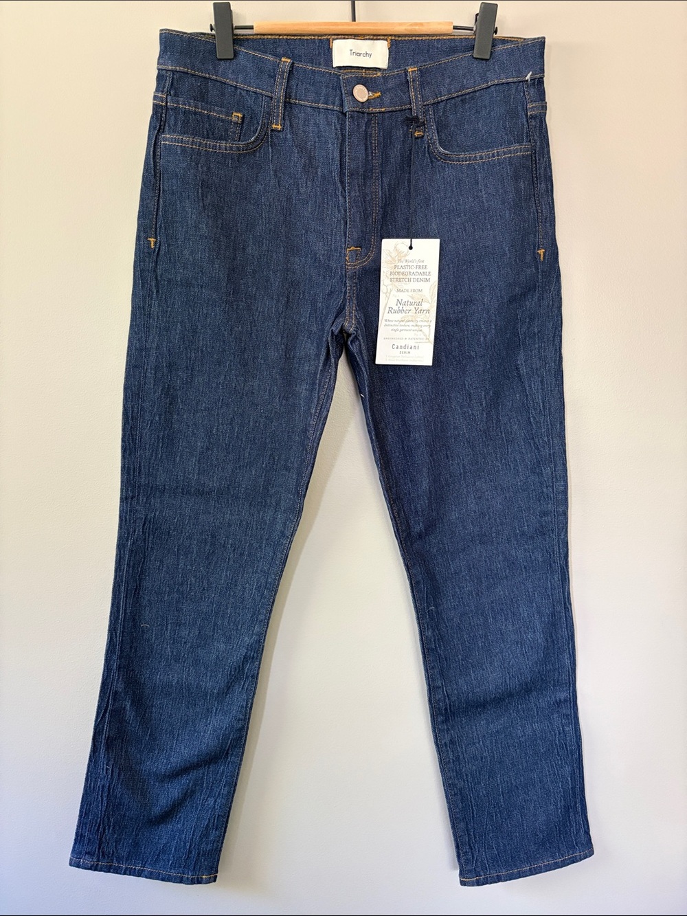 Triarchy Dark Indigo Wash Straight Leg‎ Slim Fit Jeans Size 27